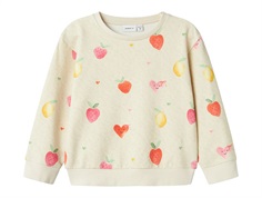 Name It sweatshirt peyote melange with strawberries  